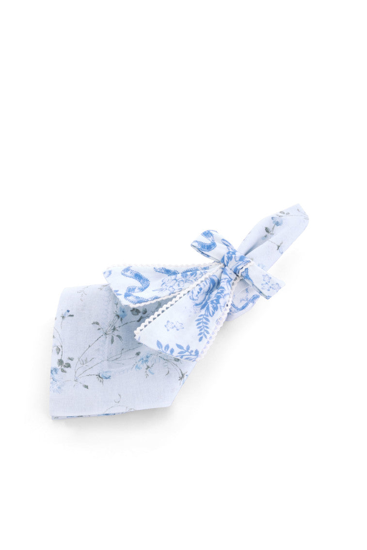 Lot de 4 ronds de serviette en forme de nœud - BLISSFUL BLUE