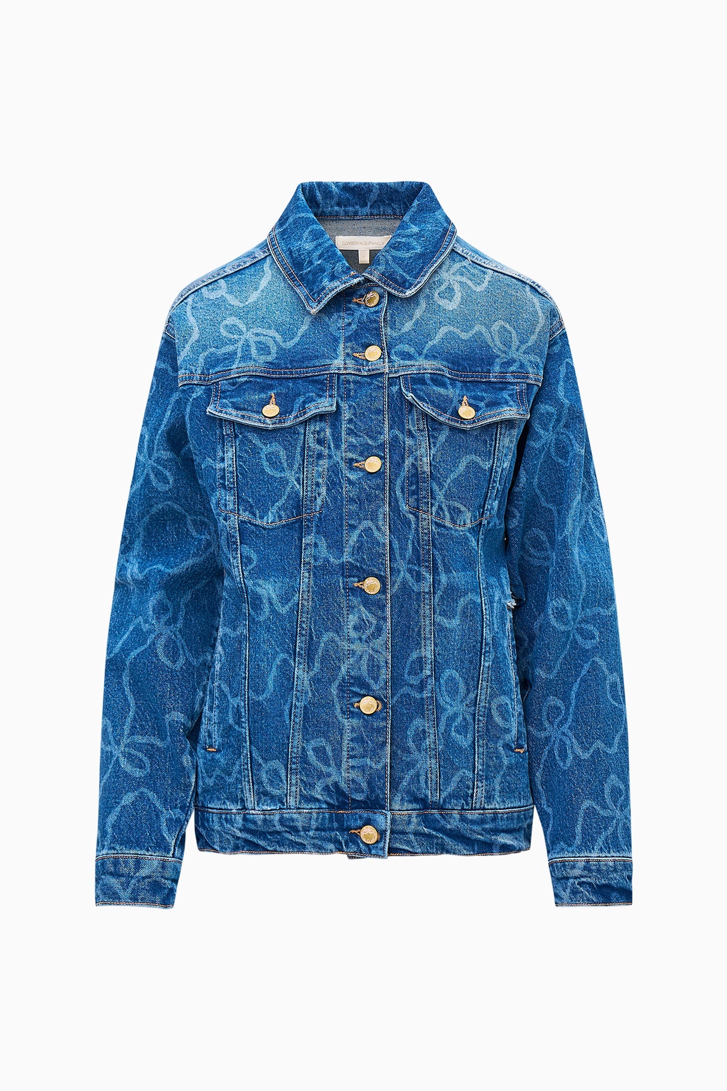 Veste en jean à nœud Valette