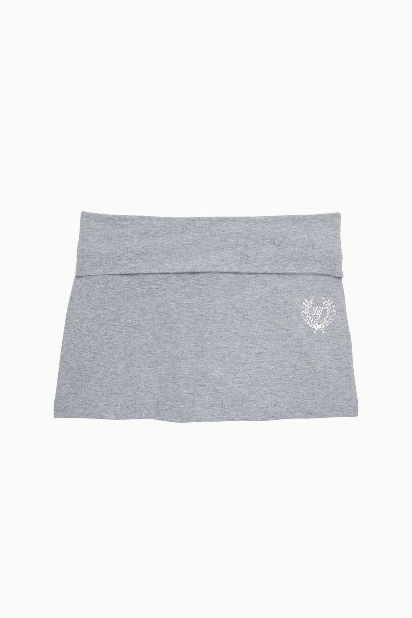 Mini-jupe à rabat en coton PINK x LoveShackFancy