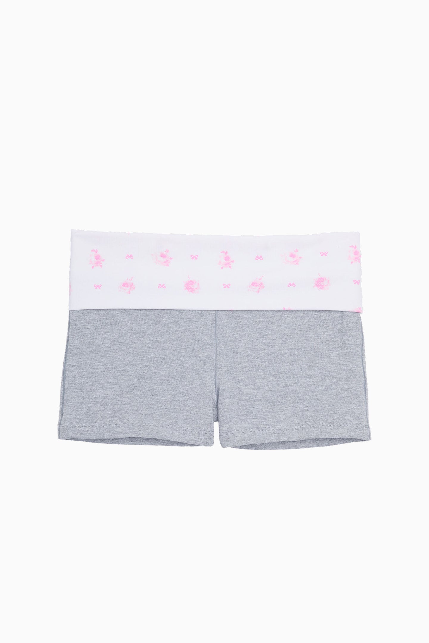 Short court en coton à rabat PINK x LoveShackFancy