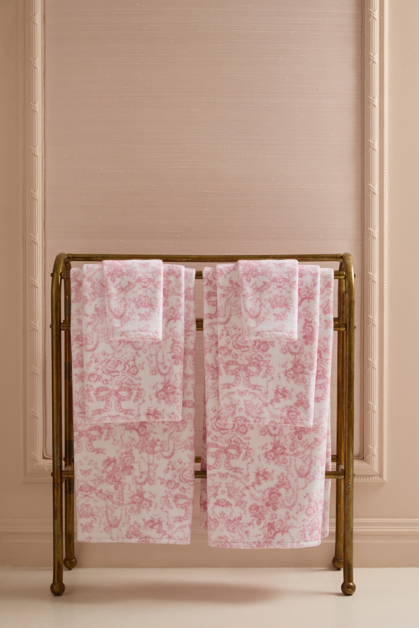 Serviette de bain en coton - CUPIDS PINK