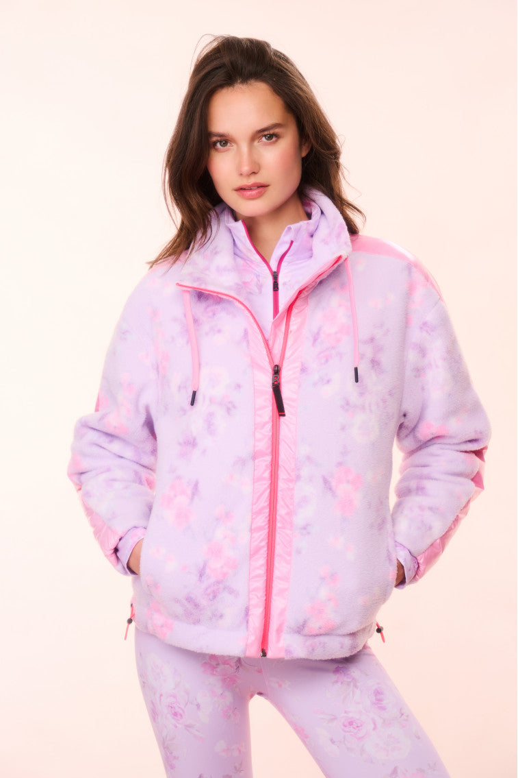 BOGNER FIRE+ICE x LoveShackFancy Veste polaire Ninetta - HIBISCUS