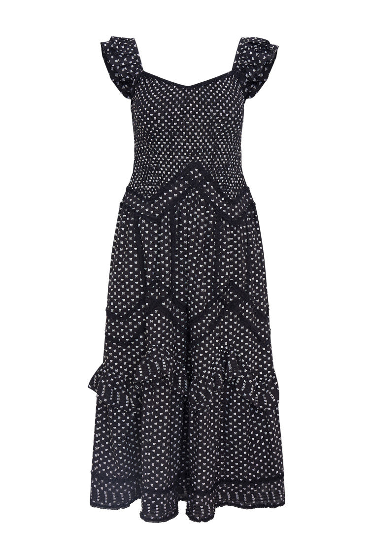 Robe en coton avec nœud Brin