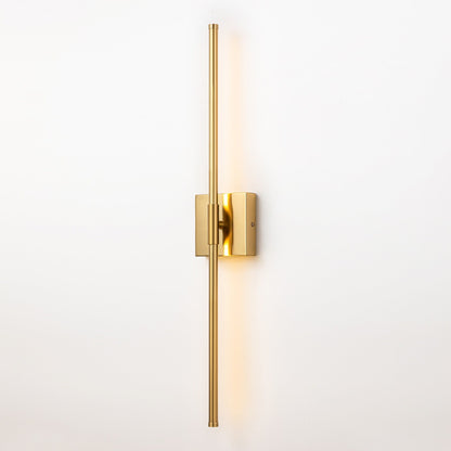 1-Light Black/ Gold/ Nickel Modern Long Linear Strip Wall Sconce Dimmable LED Bathroom Vanity Light