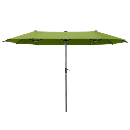 MAISON ARTS 13ft Double -Sided Patio Umbrella Extra Large with Crank