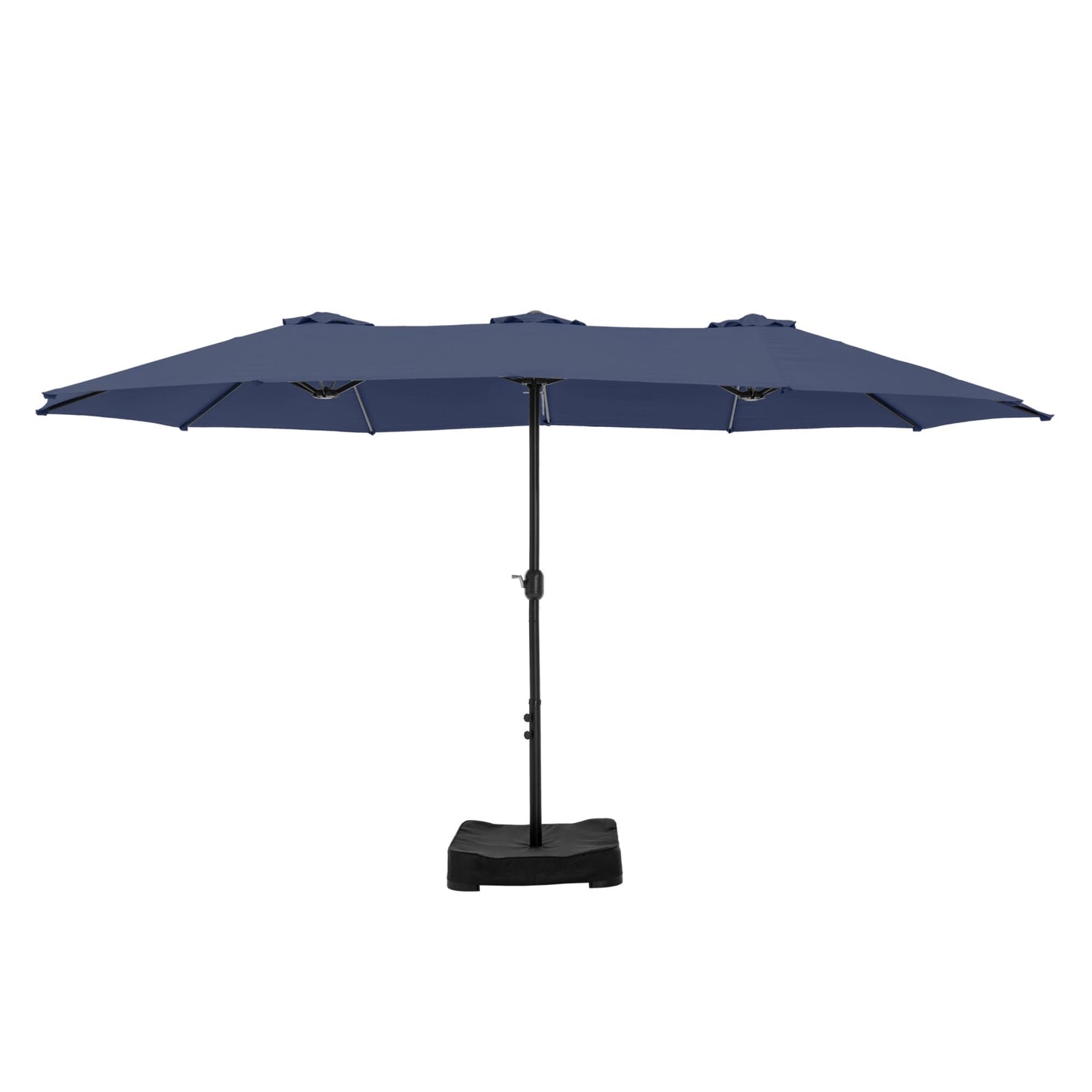 Parasol double extra large de 15 pieds pour patio double face de MAISON ARTS avec base incluse