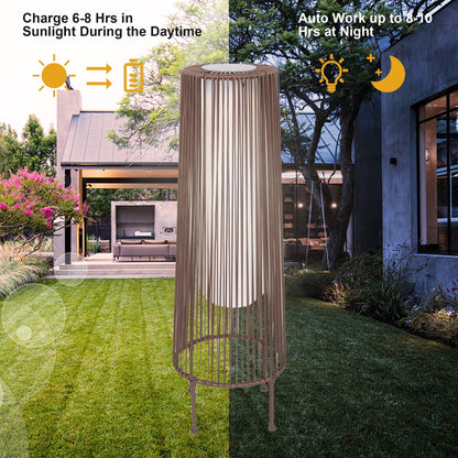 2 Pack Outdoor Solar Light Floor Lamps