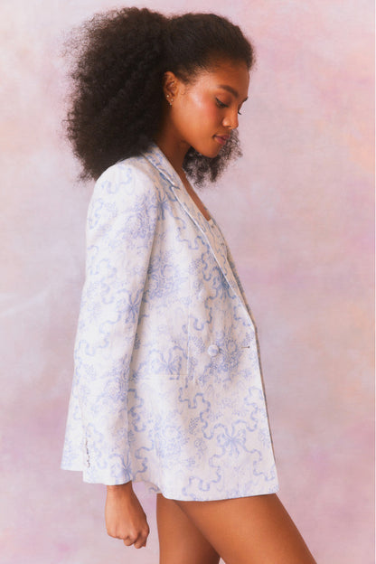 Veste à imprimé nœud croisé Lumine