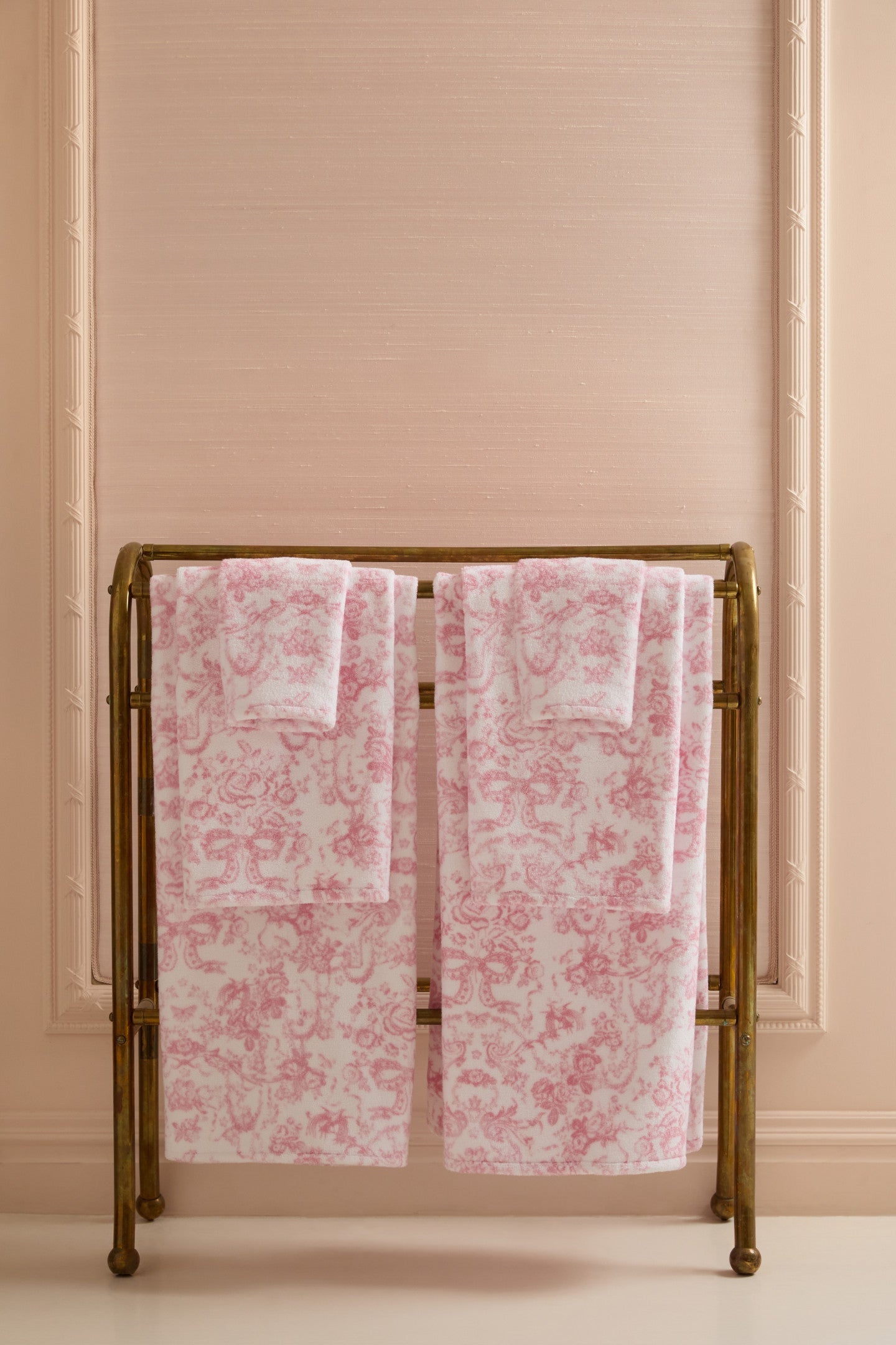 Gant de toilette en coton - CUPIDS PINK
