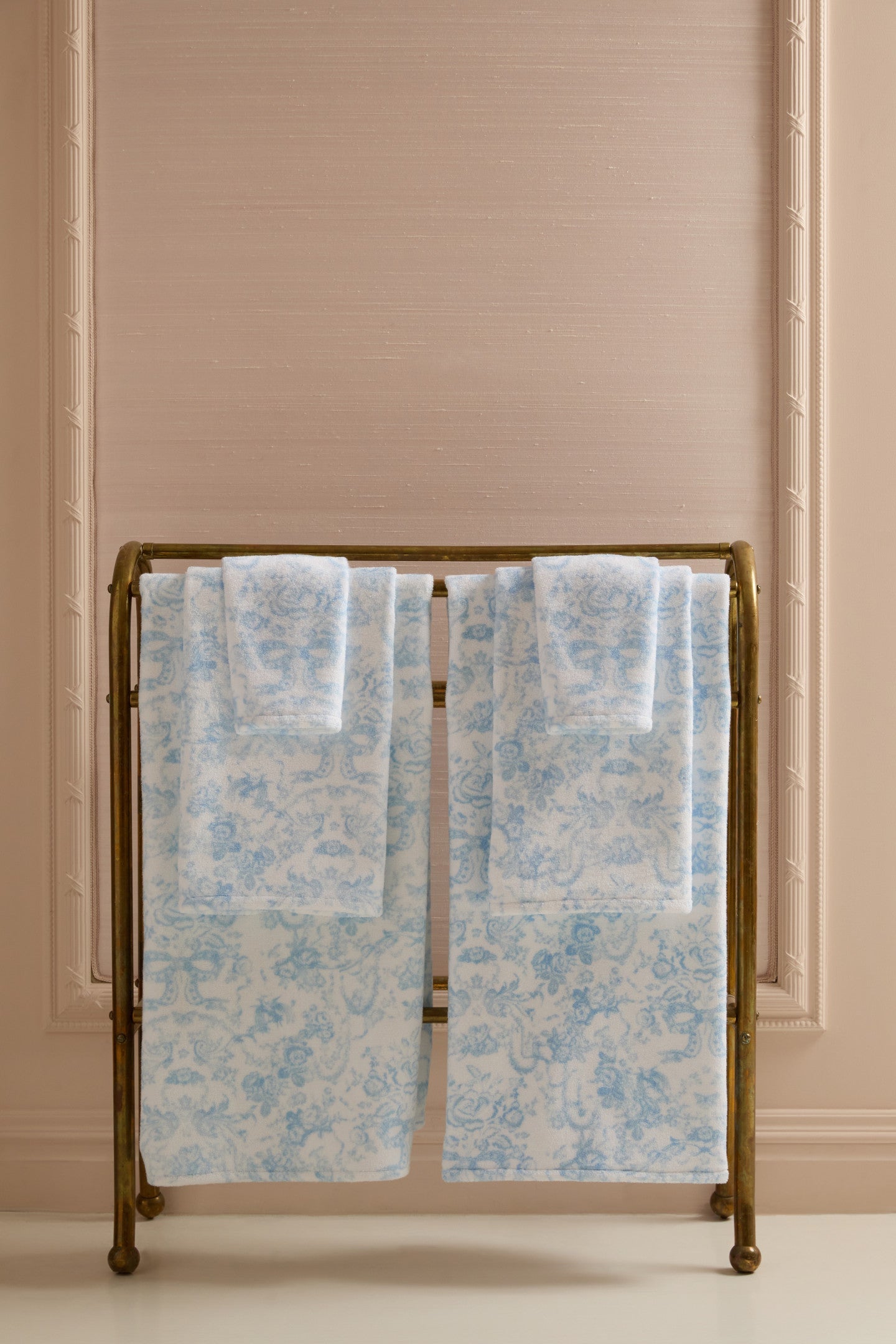 Serviette de toilette en coton - NANTUCKET BLUE