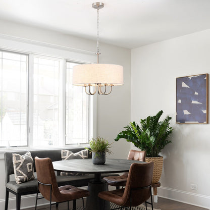 Plafonnier semi-encastré moderne à 5 lampes pour salle à manger, chambre à coucher, salon - N/A