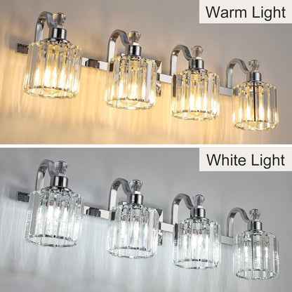 5-light Modern Crystal Bathroom Vanity Lighting Fixtures
