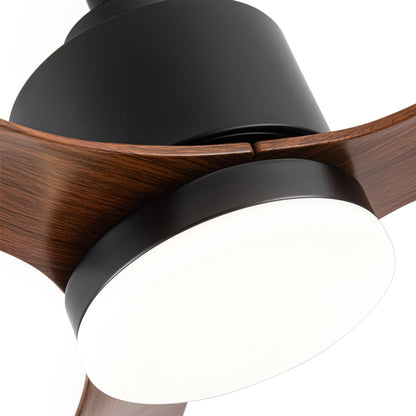 Ventilateur de plafond à DEL de 52 pouces avec télécommande (3 pales)