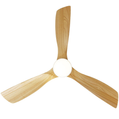Ventilateur de plafond d'intérieur en bois Sofucor 52 avec télécommande et éclairage intégré en option