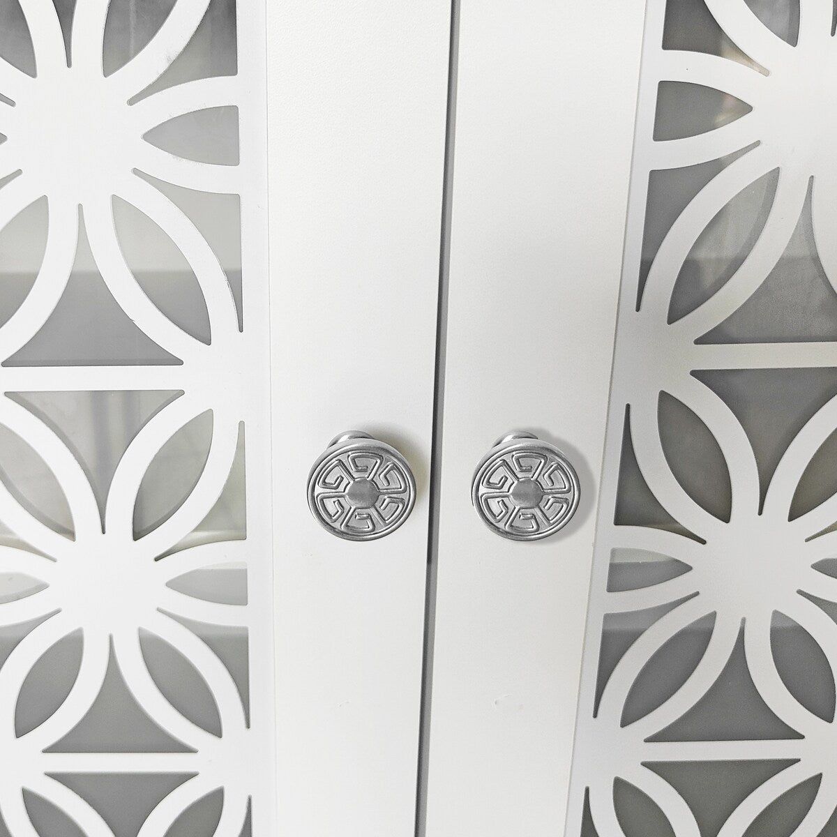 Meuble TV décoratif rustique à motif floral de 70 po pouvant accueillir jusqu'à 80 téléviseurs