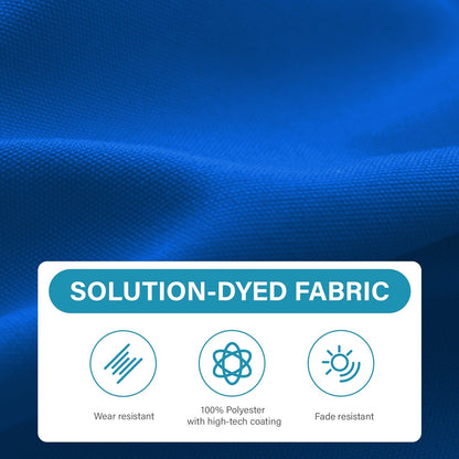 8*10ft Rectangular Patio Market Umbrella with Crank & Tilt，UV-Resistant