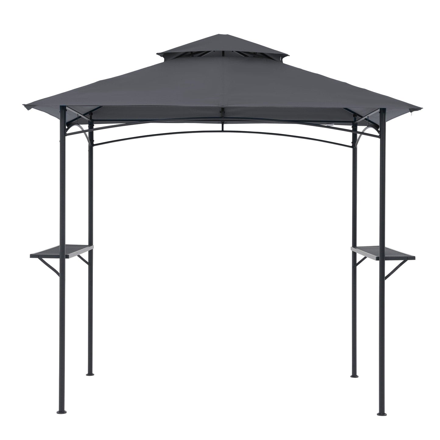 8' x 5' Outdoor Rainproof Grill Gazebo With Double Layer Vented Design
