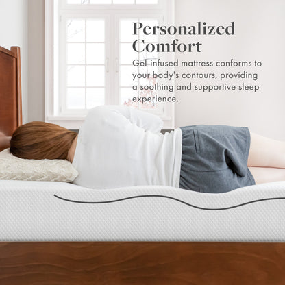 Matelas en mousse à mémoire de forme SoftNest Rejuv Collection 6 pouces de qualité supérieure