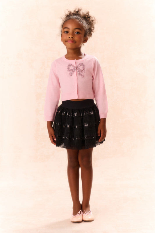 Cardigan en laine orné Ebett pour fille