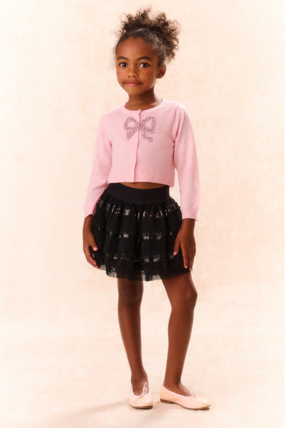 Cardigan en laine orné Ebett pour fille