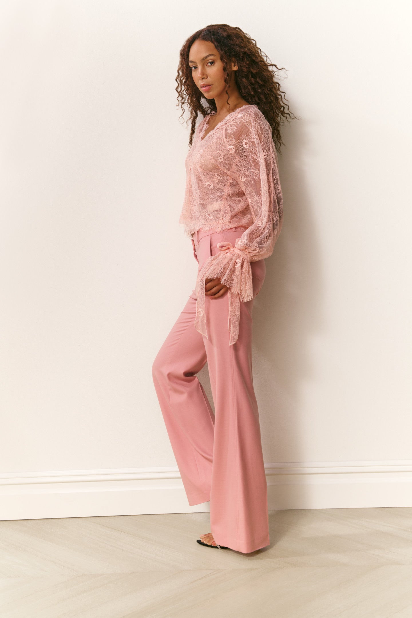 Pantalon en laine mélangée Amberelle