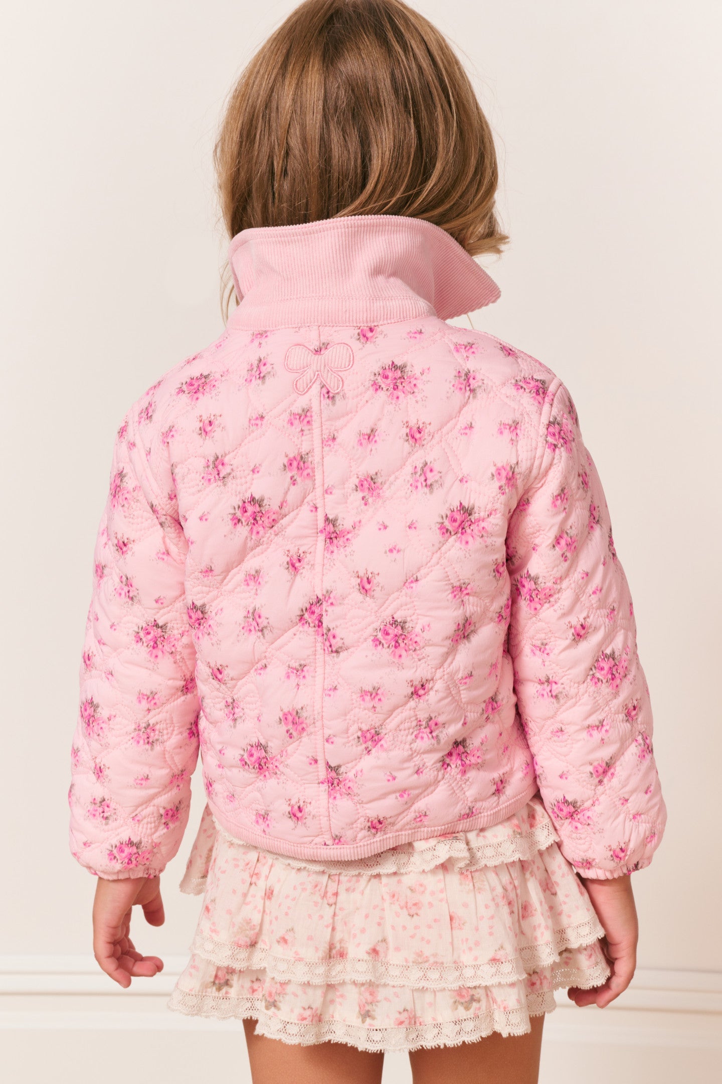 Veste matelassée fleurie Aubrina pour fille