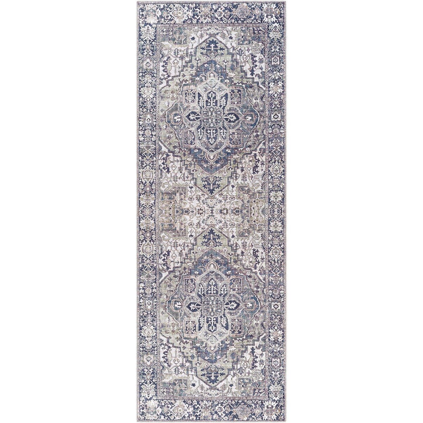 Livabliss Adenia Vintage Medallion Printed Area Rug