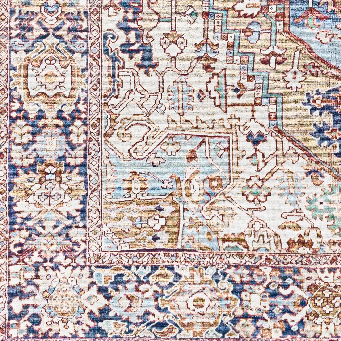 Livabliss Adenia Vintage Medallion Printed Area Rug