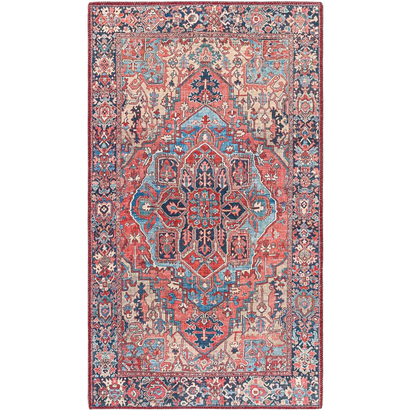 Livabliss Adenia Vintage Medallion Printed Area Rug