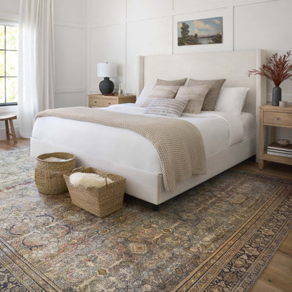 Alexander Home Isabelle Olive Tone Oriental Pattern Printed Area Rug