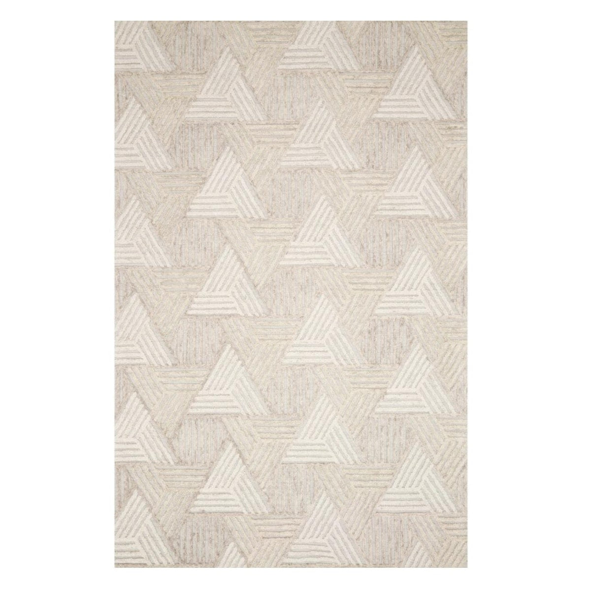 Alexander Home Kanarra Hand-Tufted Geometric Modern Wool Area Rug
