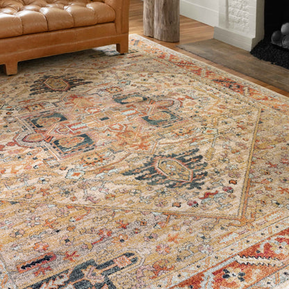 Alexander Home Luxe Antiqued Distressed Boho Area Rug