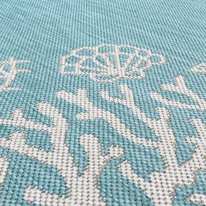Exo Coastal Graphic Print Indoor/Outdoor Area Rug
