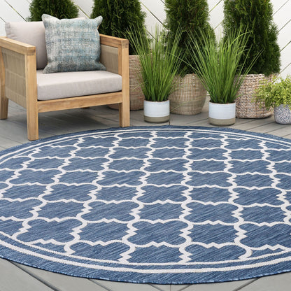 Exo Coastal Geometric Indoor/Outdoor Area Rug