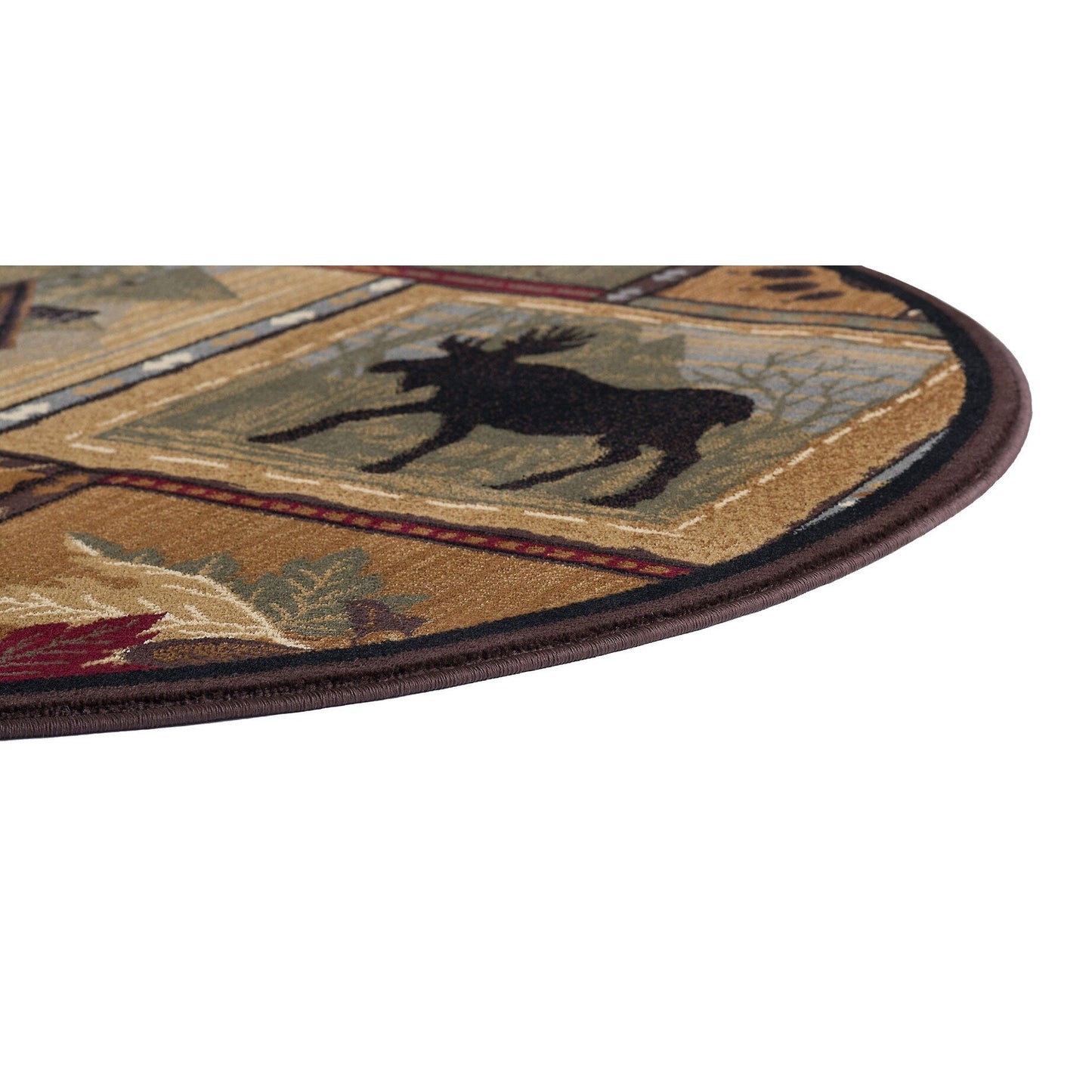 Area Rug & Runner - Lodge Cabin Farmhouse Rugs for Living Room Bedroom Dining Room Kitchen 2x3 / 3x8 / 5x7 / 8x10 / 9x12 / Round