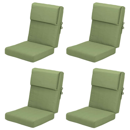 Lot de 4 coussins de chaise à dossier haut Aoodor Patio, 46 ​​x 21 x 4 pouces (coussins uniquement)