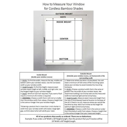 Arlo Blinds Whitewash Bamboo Shades with 74 Inch Height