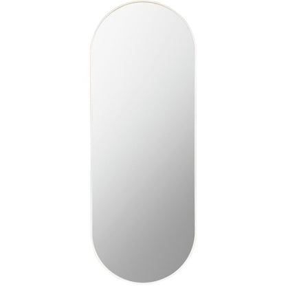 Livabliss Aranya Modern Aluminum Oval Pill-Shaped Accent Mirror