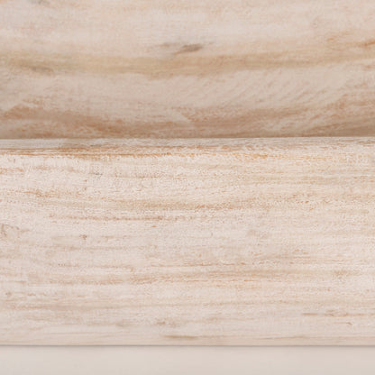 Bol oblong extra large Athena en bois récupéré noir-brun - 26,0 L x 10,0 l x 7,0 H