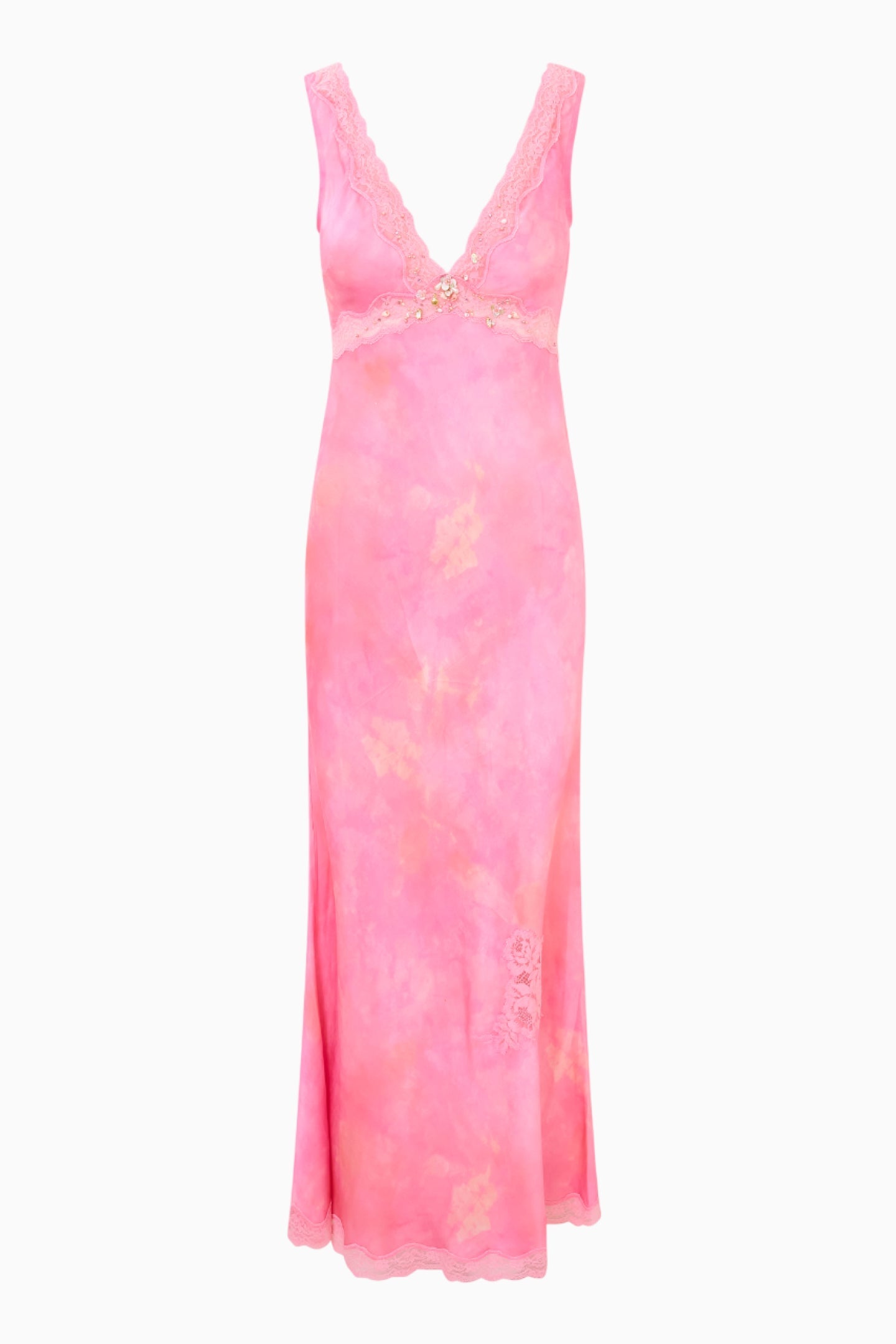 Robe midi en soie mélangée Bier