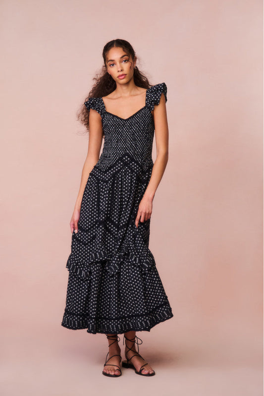 Robe en coton avec nœud Brin
