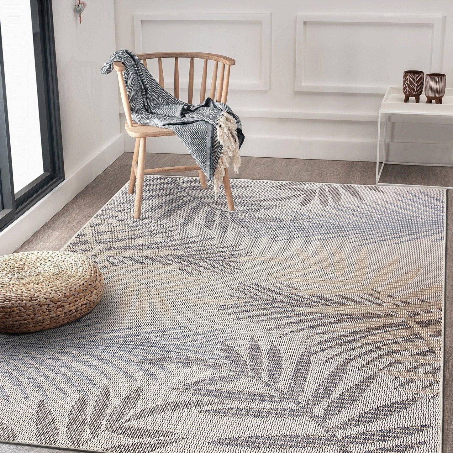 Bahama Palm Frond Indoor/Outdoor Area Rug