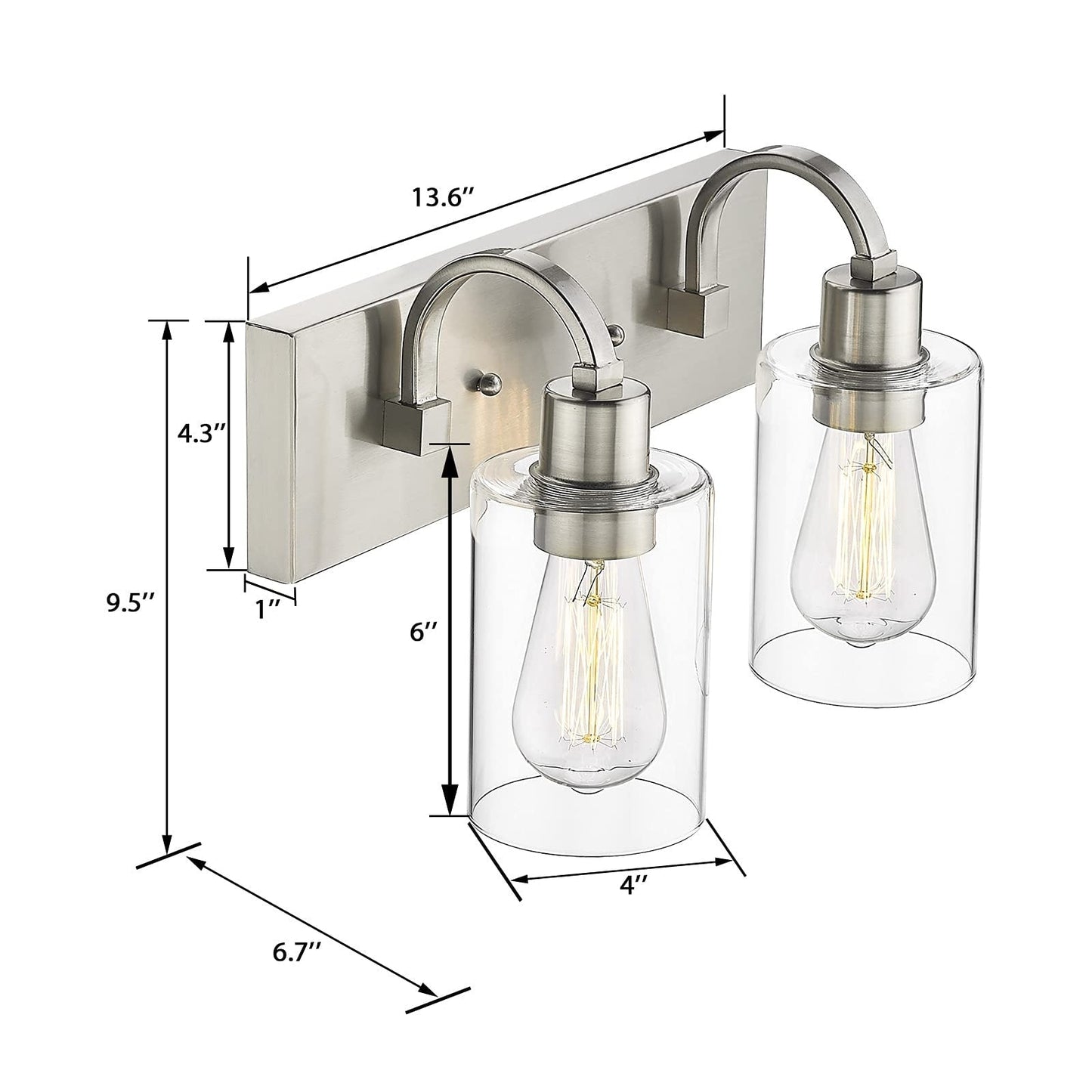 Bathroom Vanity Light Fixtures - Farmhouse Wall Light for Bathroom