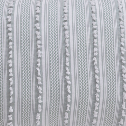 Better Trends Angelique Comforter Set 100% Cotton Tufted Soft Plush Chenille Elegant Stripes Machine Washable & Tumble Dry