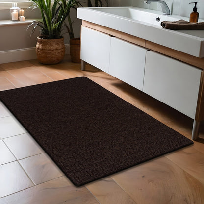 Beverly Rug Solid Color Non-Slip Rubber Back Washable Indoor Area Rug
