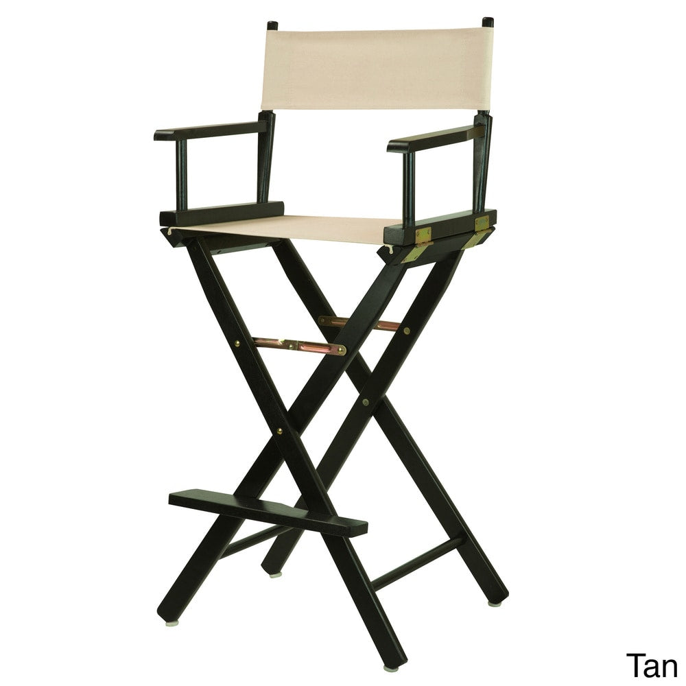 Black Frame 30-inch Director's Chair