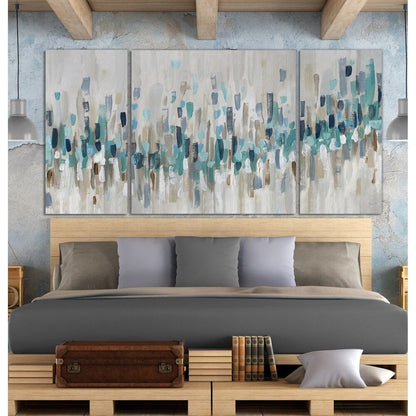 Blue Staccato-A Premium Multi Piece Art available in 3 sizes