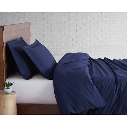 Brooklyn Loom Tight-Weave Cotton Percale Duvet Set