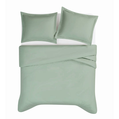 Brooklyn Loom Tight-Weave Cotton Percale Duvet Set