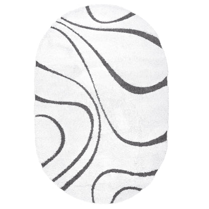 Nuloom Krista Contemporary Swirls Shag Area Rug